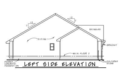 Craftsman House Plan #402-01806 Elevation Photo