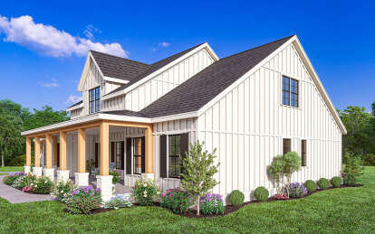 Modern Farmhouse House Plan #009-00368 Elevation Photo