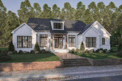 House Plan House Plan #29593 Angled Front Elevation