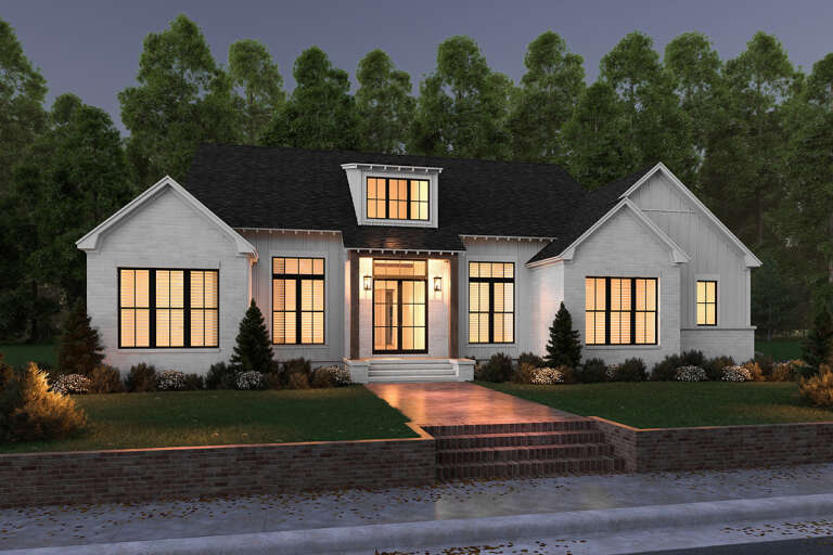 Modern Farmhouse House Plan #041-00337 Elevation Photo