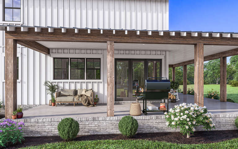 Barn House Plan #041-00338 Elevation Photo