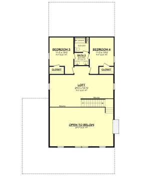 Second Floor for House Plan #041-00338