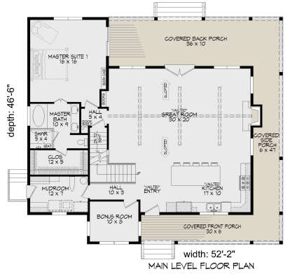 Main Floor  for House Plan #940-00856