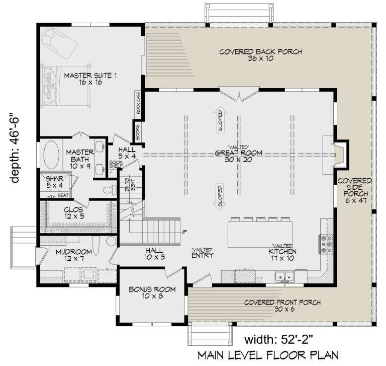 House Plan House Plan #29595 Drawing 1