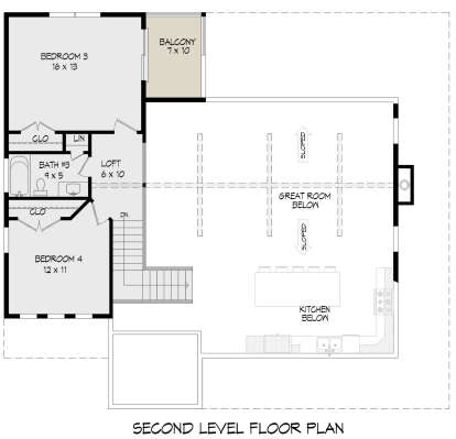 Second Floor for House Plan #940-00856