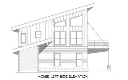 Modern House Plan #940-00858 Elevation Photo