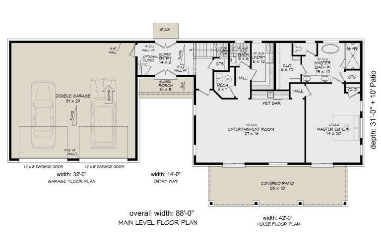 House Plan House Plan #29597 Drawing 1