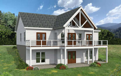 Mountain House Plan #940-00859 Elevation Photo