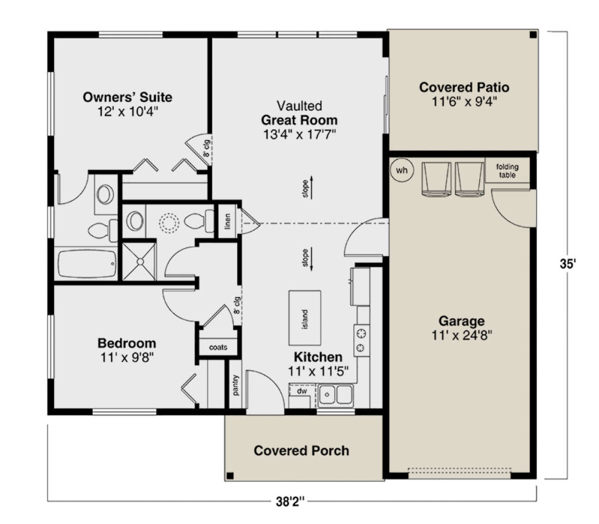 Main Floor  for House Plan #035-01065