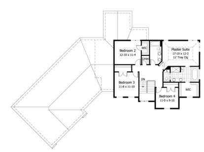 Second Floor for House Plan #098-00047