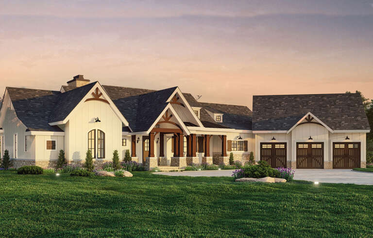 Craftsman House Plan #4195-00059 Elevation Photo