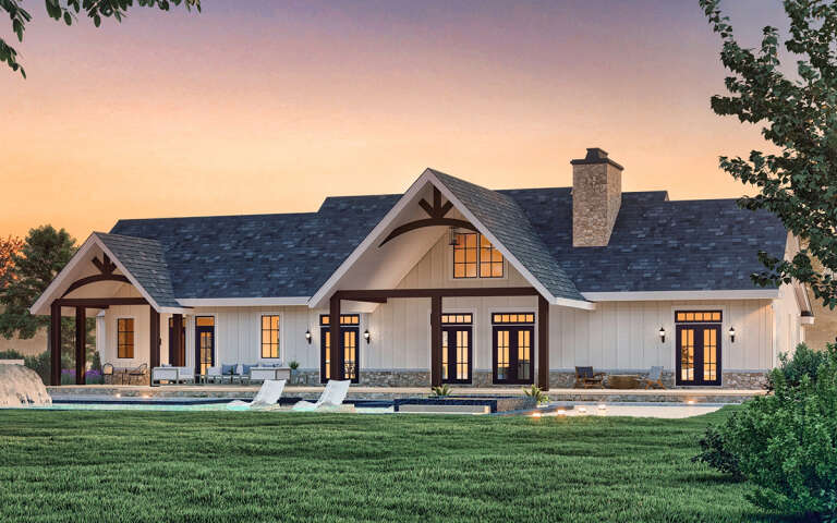 Craftsman House Plan #4195-00059 Elevation Photo