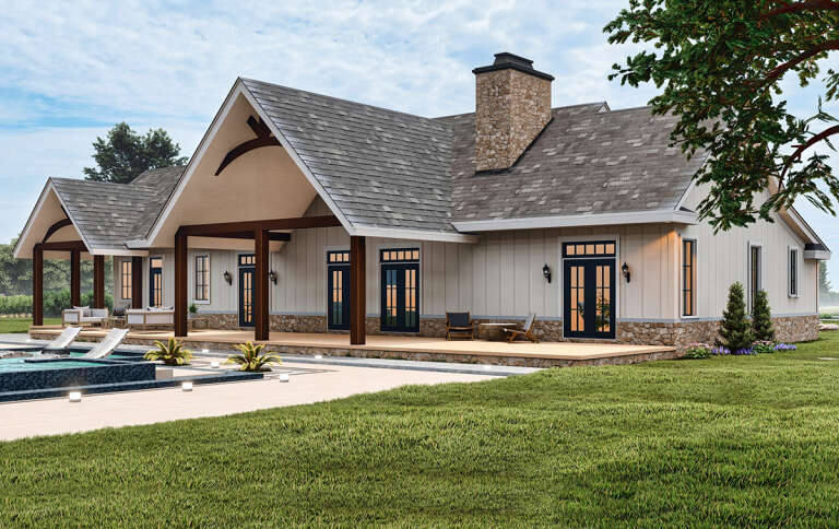 Craftsman House Plan #4195-00059 Elevation Photo