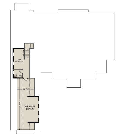 Optional Second Floor for House Plan #6849-00149
