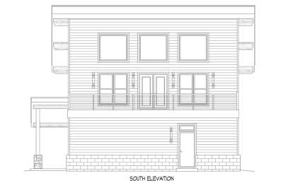 Modern House Plan #940-00860 Elevation Photo