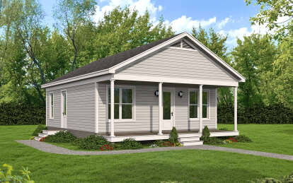House Plan House Plan #29607 Angled Front Elevation