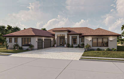 Mediterranean House Plan #963-00819 Elevation Photo