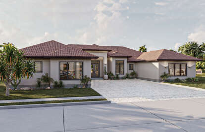 Mediterranean House Plan #963-00819 Elevation Photo