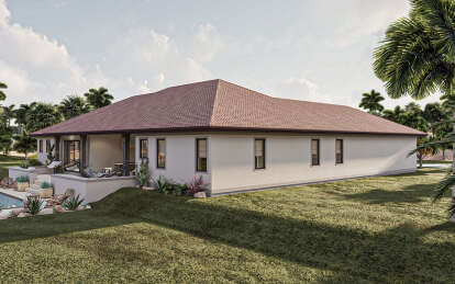 Mediterranean House Plan #963-00819 Elevation Photo