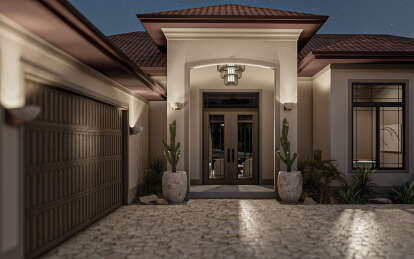 Mediterranean House Plan #963-00819 Elevation Photo