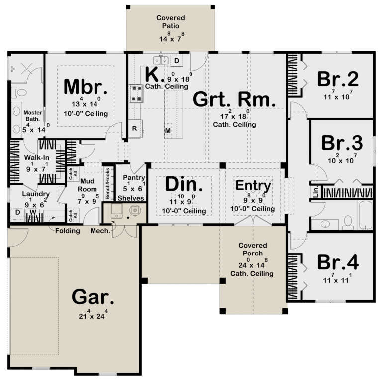 House Plan House Plan #29611 Drawing 1