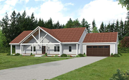 House Plan House Plan #29614 Angled Front Elevation