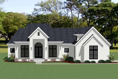 Modern Transitional House Plan #6849-00151 Elevation Photo