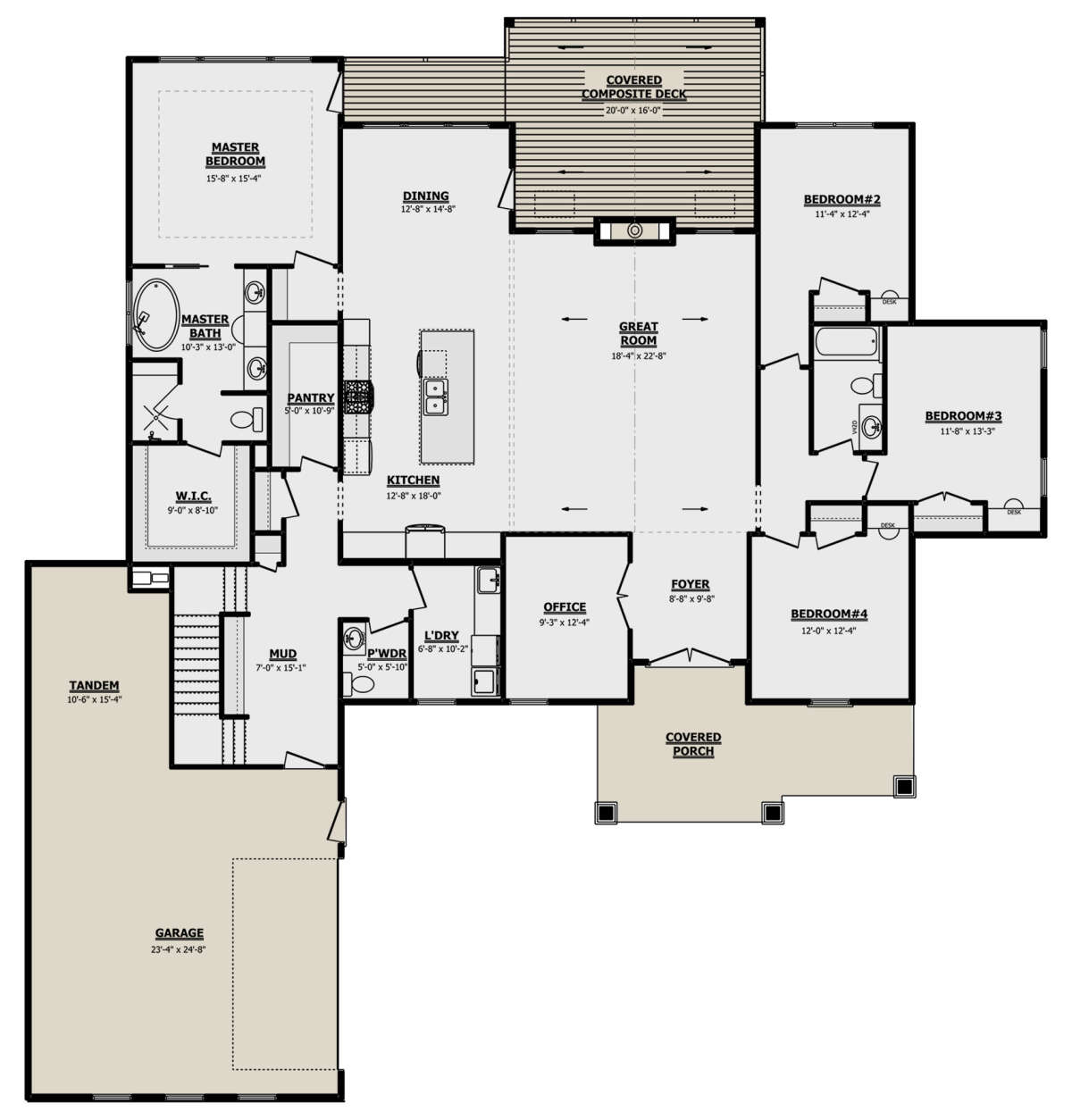 Main Floor  for House Plan #1958-00002