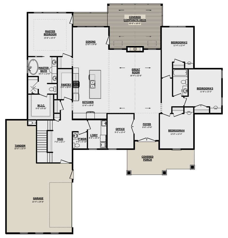 House Plan House Plan #29619 Drawing 1