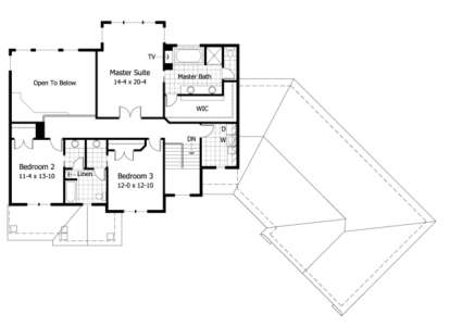 Second Floor for House Plan #098-00049