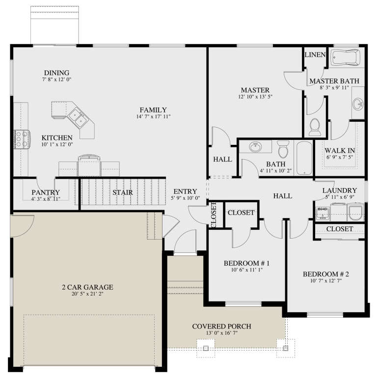 House Plan House Plan #29621 Drawing 1