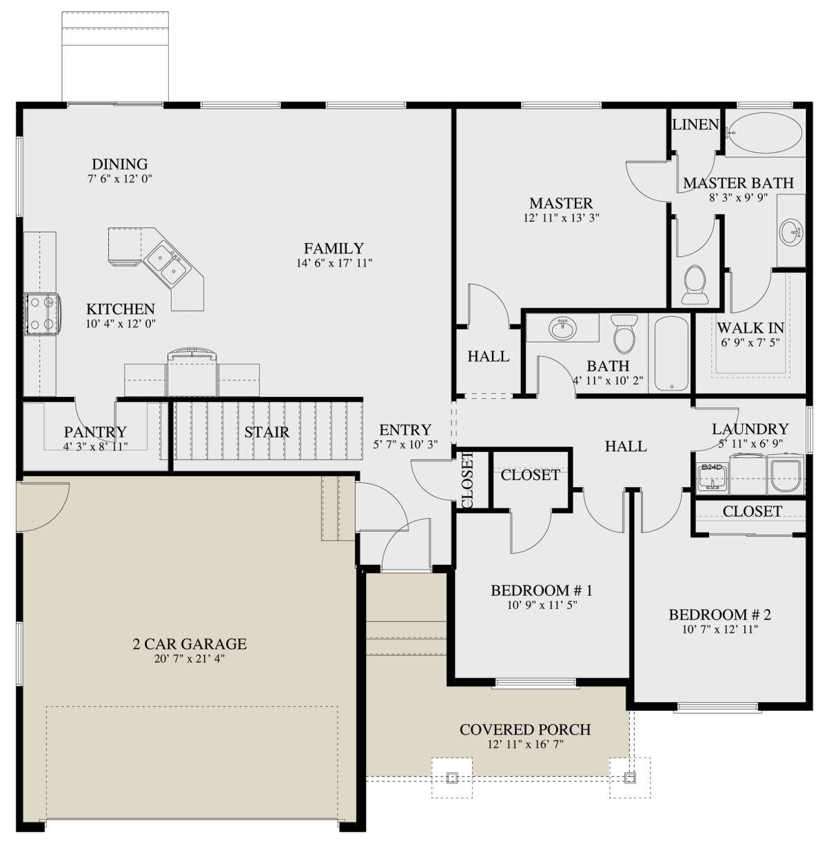 Main Floor  for House Plan #2802-00238