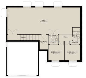 Basement for House Plan #2802-00238