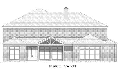 Modern Transitional House Plan #940-00865 Elevation Photo