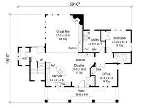 Main Floor for House Plan #098-00050