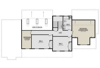 Second Floor for House Plan #1958-00005