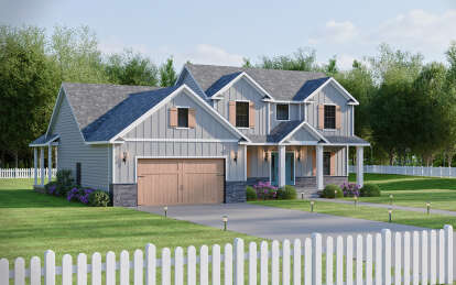 Craftsman House Plan #1958-00006 Elevation Photo