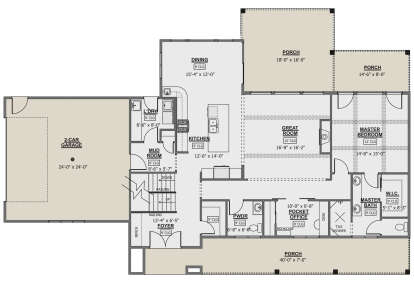Main Floor  for House Plan #1958-00007