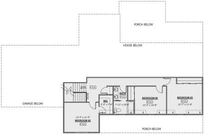 Second Floor for House Plan #1958-00007