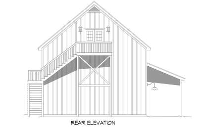 Barn House Plan #940-00867 Elevation Photo
