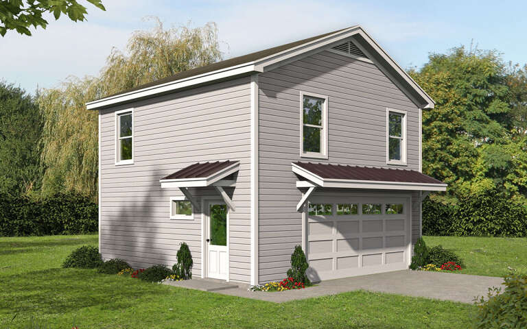 House Plan House Plan #29634 Angled Front Elevation