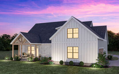 Modern Farmhouse House Plan #009-00369 Elevation Photo