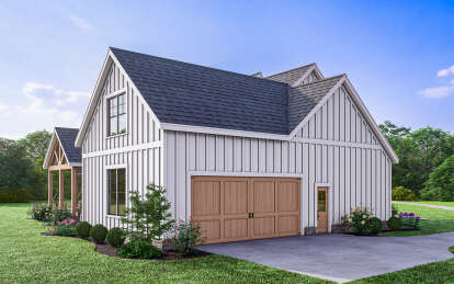 Modern Farmhouse House Plan #009-00369 Elevation Photo