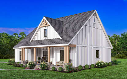 Modern Farmhouse House Plan #009-00369 Elevation Photo