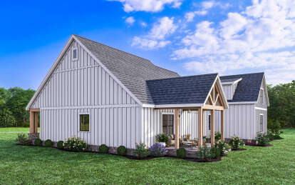 Modern Farmhouse House Plan #009-00369 Elevation Photo