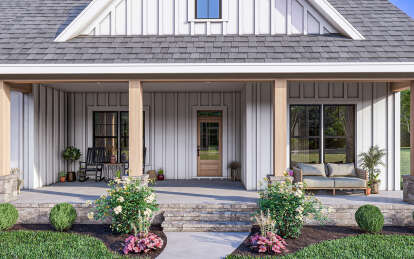 Modern Farmhouse House Plan #009-00369 Elevation Photo