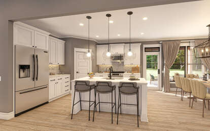 Modern Farmhouse House Plan #009-00369 Additional Photo