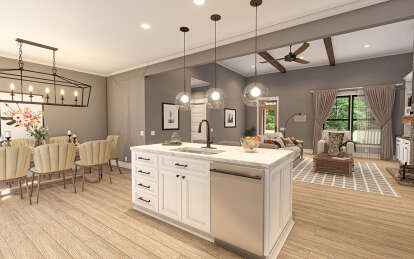 Modern Farmhouse House Plan #009-00369 Additional Photo