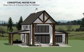 Barn House Plan #6849-00152 Elevation Photo