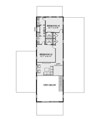 Second Floor for House Plan #6849-00152